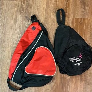 Sling backpacks (two)